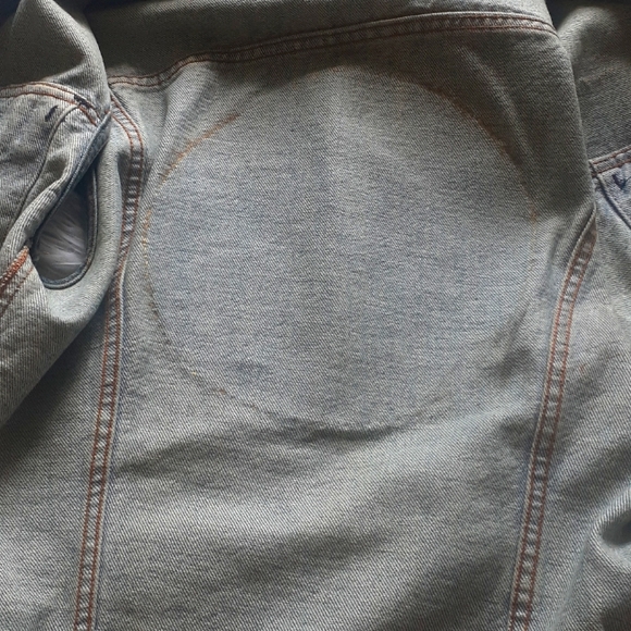 Vtg 80s Levi Strauss / ZZ Top Faded Denim Patch Vest Size Mens' Small - Picture 8 of 11